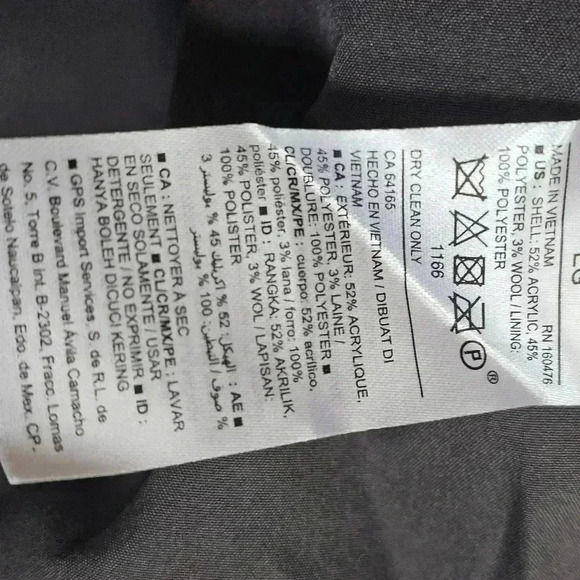 Old Navy XL women's gray double brested pea coat - Picture 4 of 7